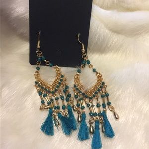 Hand made Bohemian inspired beaded earrings